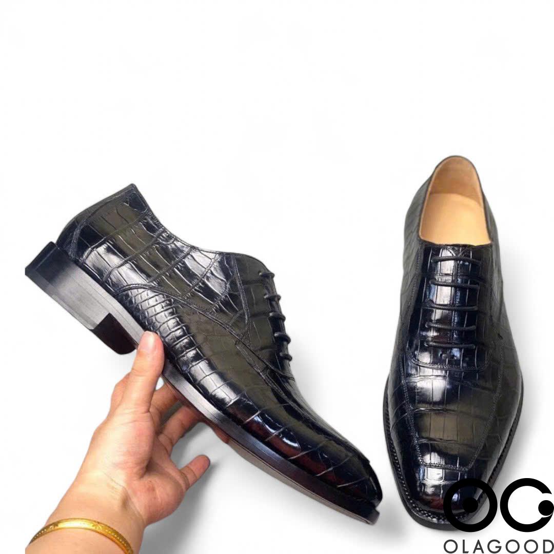 Giày công sở nam da cá sấu - GGY0119S - Hình ảnh 6