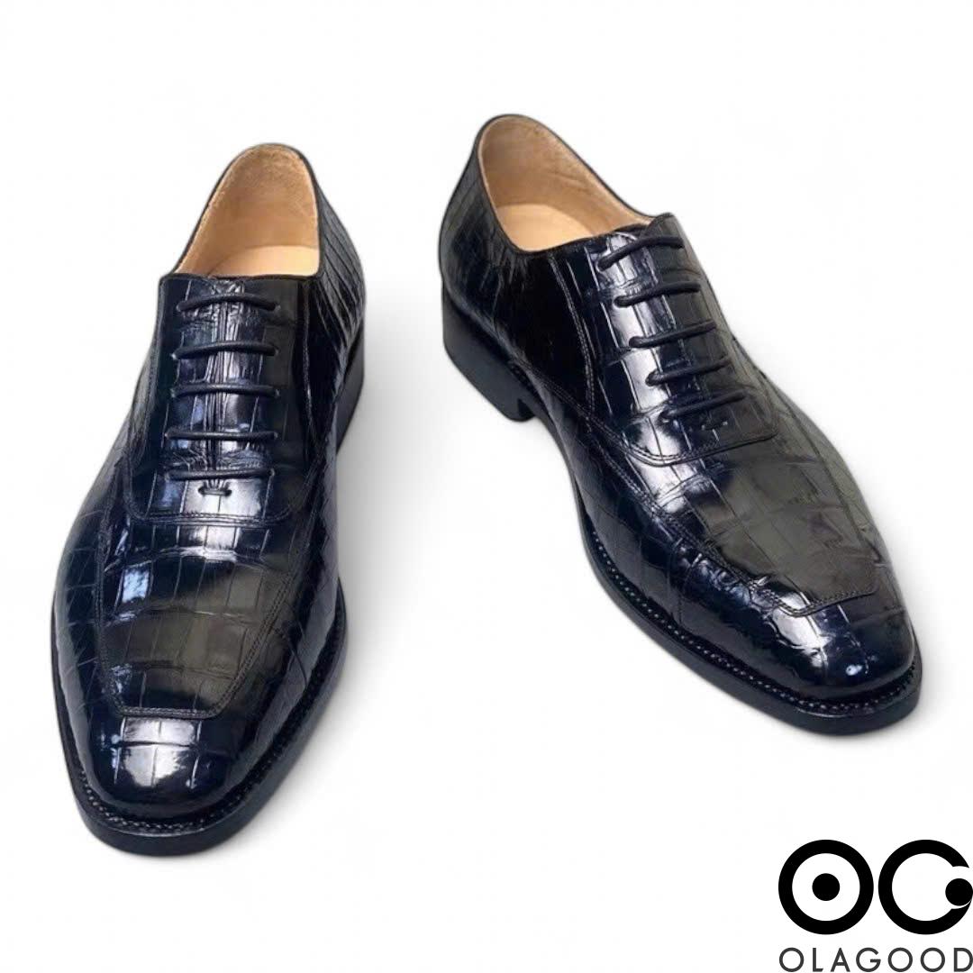 Giày công sở nam da cá sấu - GGY0119S - Hình ảnh 3