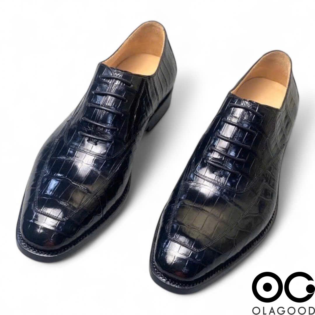Giày công sở nam da cá sấu - GGY0119S - Hình ảnh 4