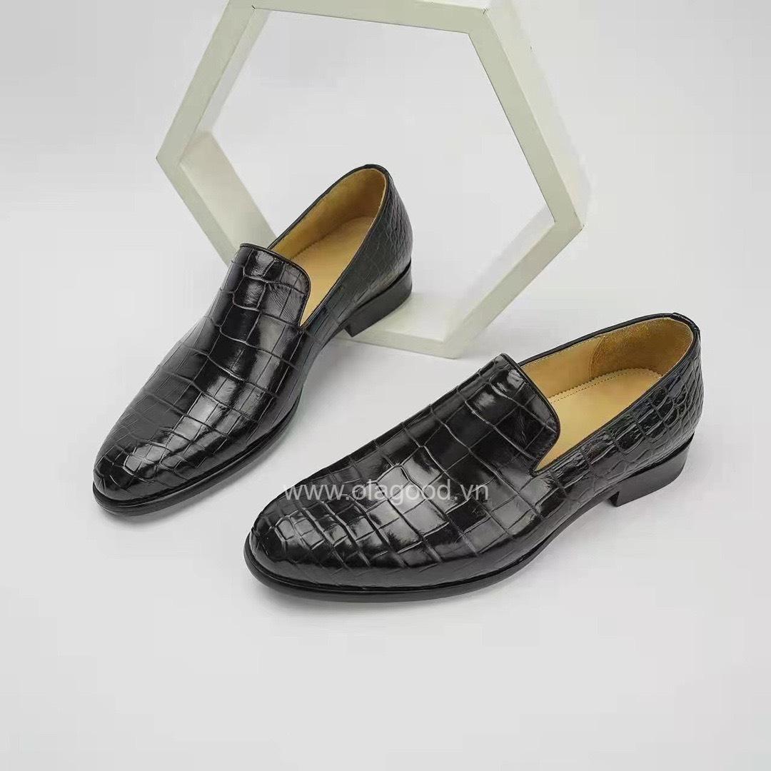 Giày lười nam da cá sấu - GL0120S