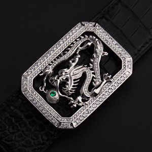 Khóa dây lưng bạc ý 925 tuổi rồng - KB0158