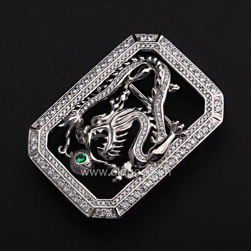 Khóa dây lưng bạc ý 925 tuổi rồng - KB0158 - Hình ảnh 3