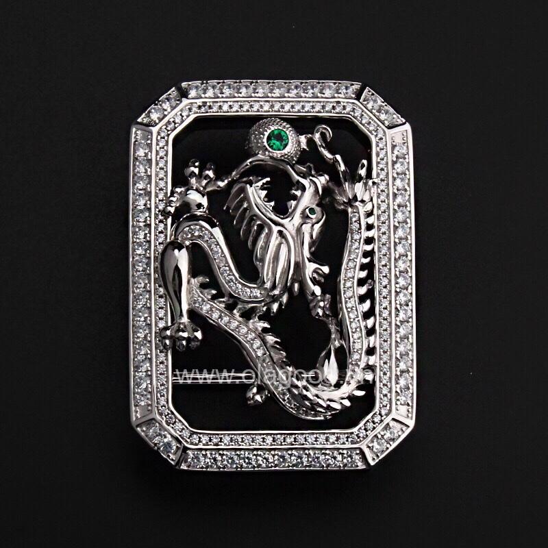 Khóa dây lưng bạc ý 925 tuổi rồng - KB0158 - Hình ảnh 4