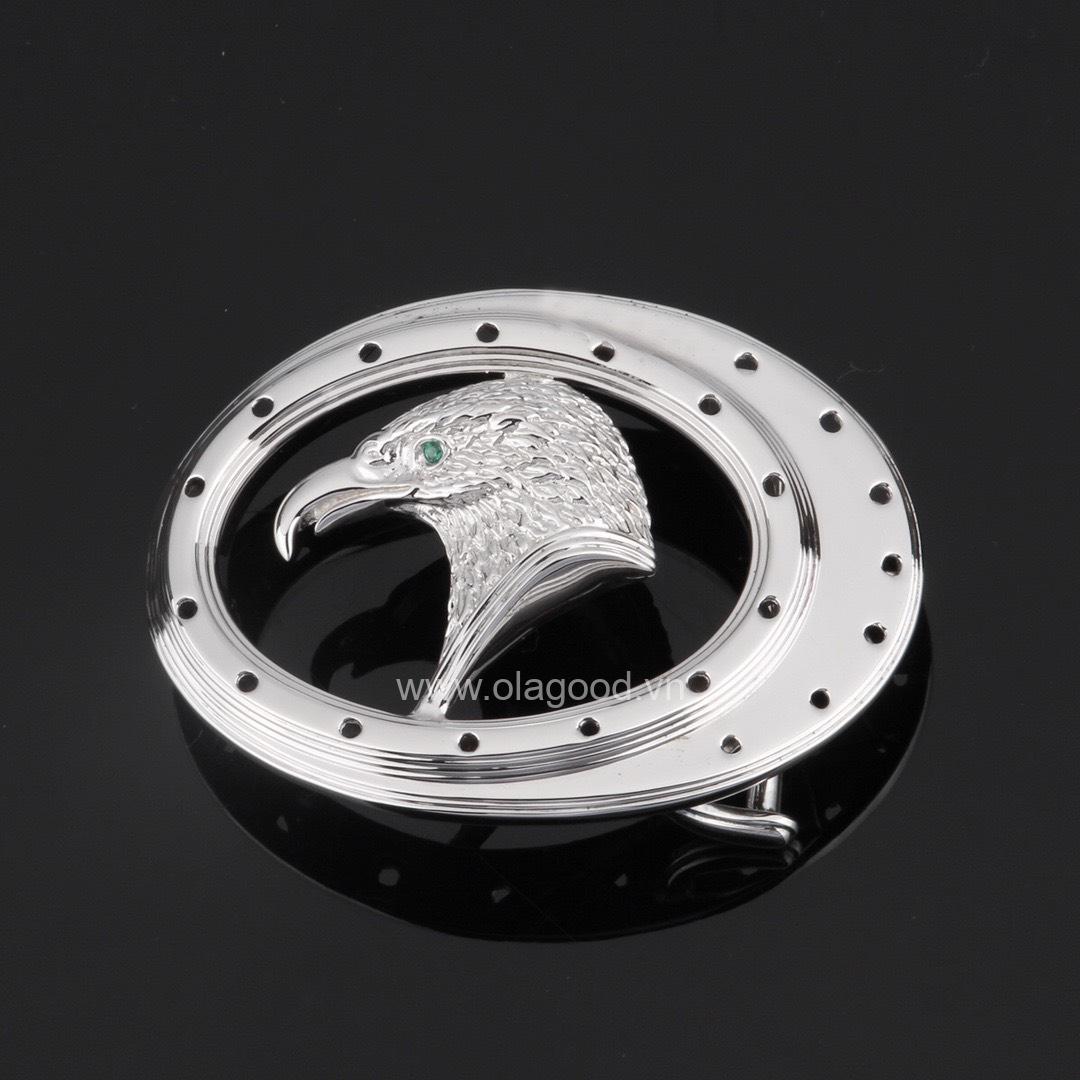 Khóa dây lưng bạc ý 925 hình trứng - KB0148 - Hình ảnh 2