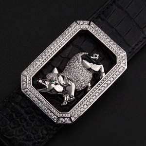 Khóa dây lưng tuổi hợi bạc ý 925 - KB0153