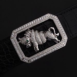 Khóa dây lưng tuổi sửu bạc ý 925 - KB0156