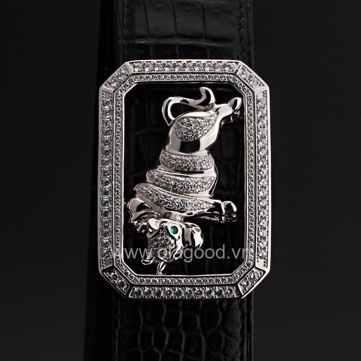 Khóa dây lưng tuổi sửu bạc ý 925 - KB0156 - Hình ảnh 3