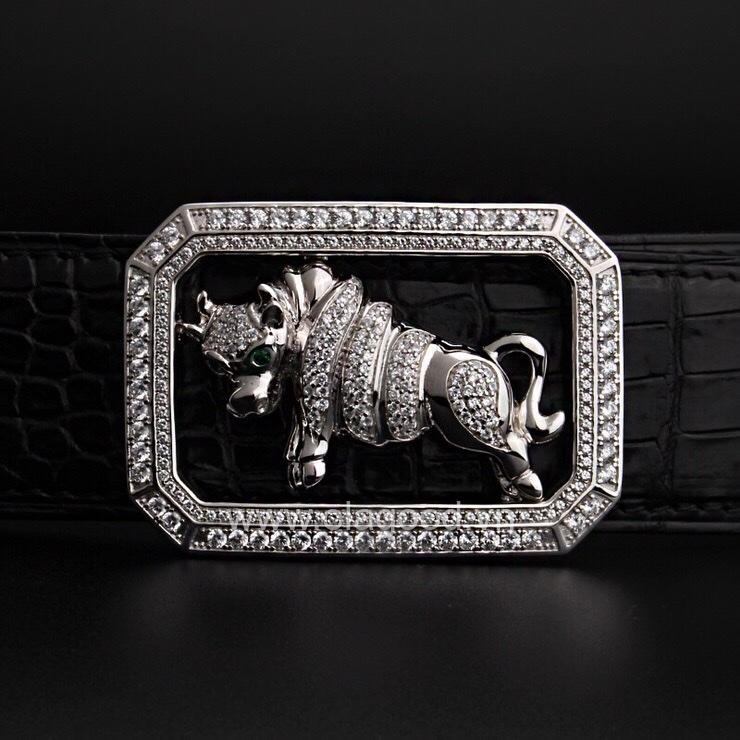 Khóa dây lưng tuổi sửu bạc ý 925 - KB0156 - Hình ảnh 2