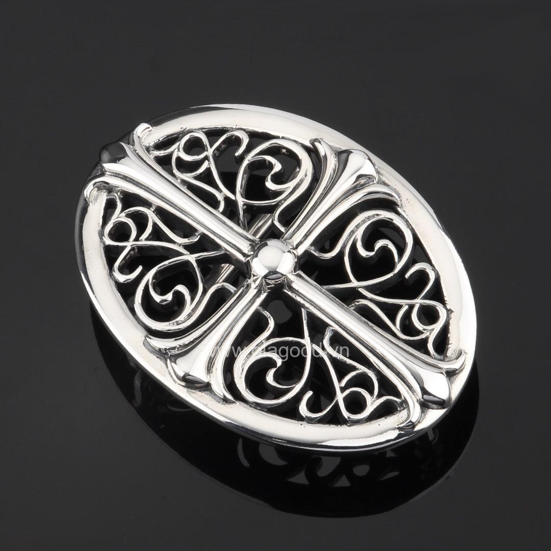 Khóa dây lưng hình trứng Cross Crostar bạc ý 925 nguyên chất - KB015 - Hình ảnh 4