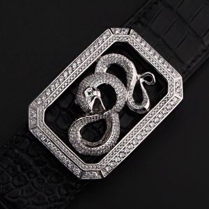 Khóa thắt lưng bạc ý 925 tuổi tỵ - KB0161