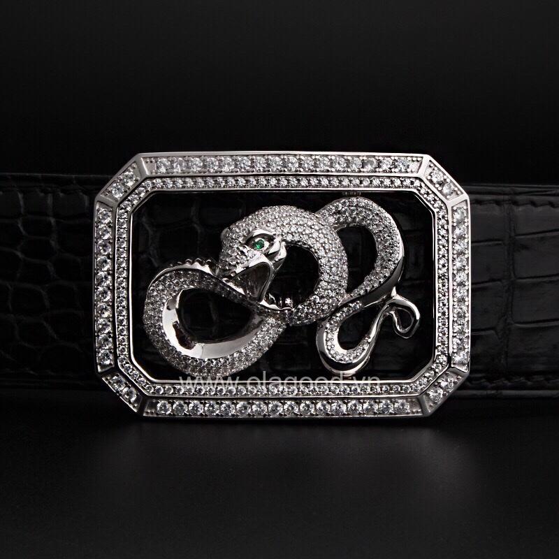 Khóa thắt lưng bạc ý 925 tuổi tỵ - KB0161 - Hình ảnh 2