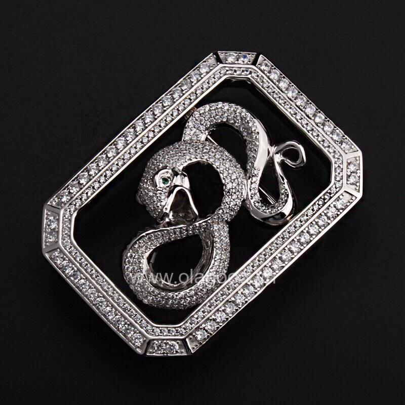 Khóa thắt lưng bạc ý 925 tuổi tỵ - KB0161 - Hình ảnh 3