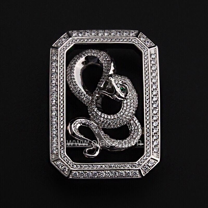 Khóa thắt lưng bạc ý 925 tuổi tỵ - KB0161 - Hình ảnh 4