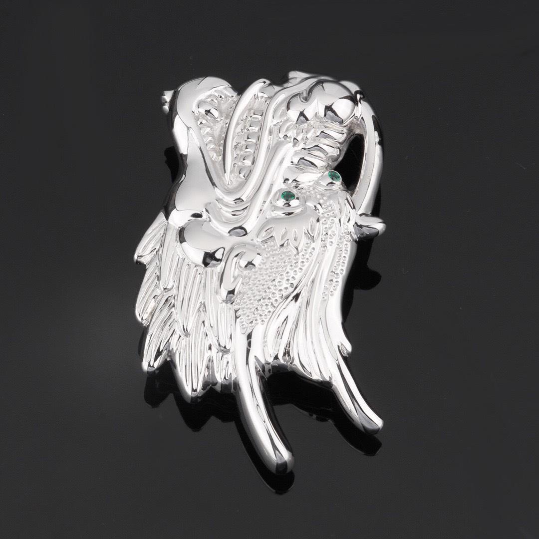 Khóa thắt lưng hình đầu rồng bạc ý 925 - KB0144 - Hình ảnh 6