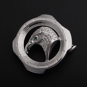 Mặt dây lưng Eagle bạc ý 925 - KB0119