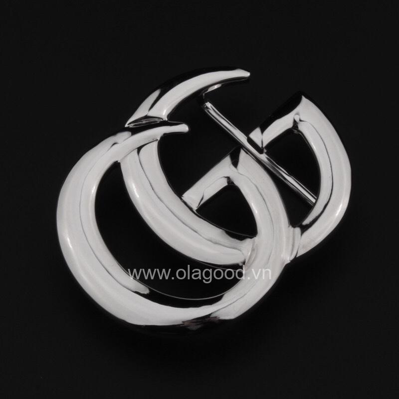 Mặt khóa dây lưng Gucci bạc ý 925 - KB0127