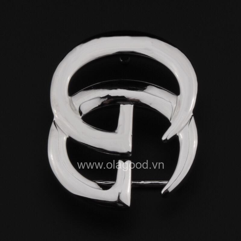 Mặt khóa dây lưng Gucci bạc ý 925 - KB0127 - Hình ảnh 4