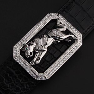 Mặt khóa dây lưng bạc ý 925 tuổi tuất - KB0159