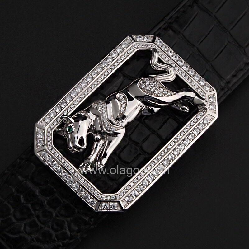 Mặt khóa dây lưng bạc ý 925 tuổi tuất - KB0159