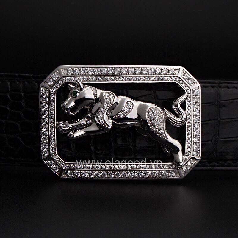 Mặt khóa dây lưng bạc ý 925 tuổi tuất - KB0159 - Hình ảnh 2