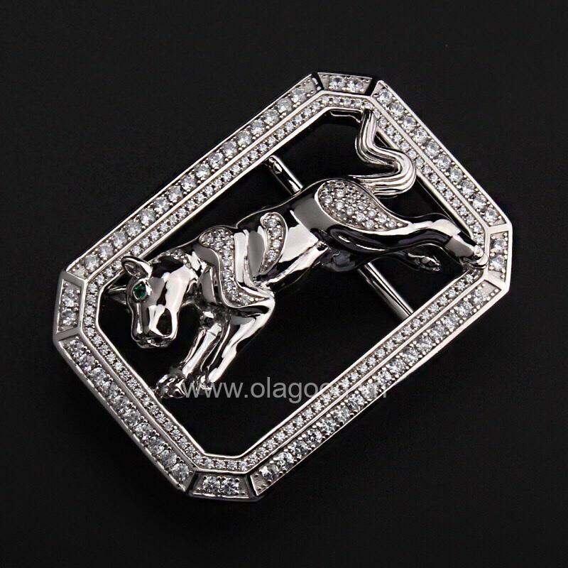 Mặt khóa dây lưng bạc ý 925 tuổi tuất - KB0159 - Hình ảnh 3