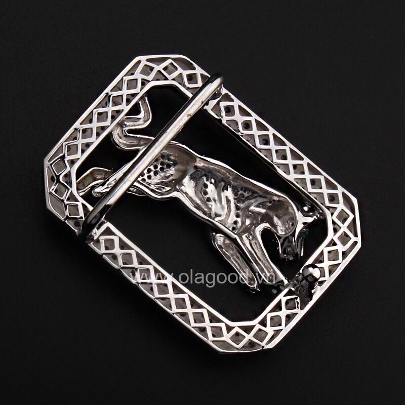 Mặt khóa dây lưng bạc ý 925 tuổi tuất - KB0159 - Hình ảnh 6