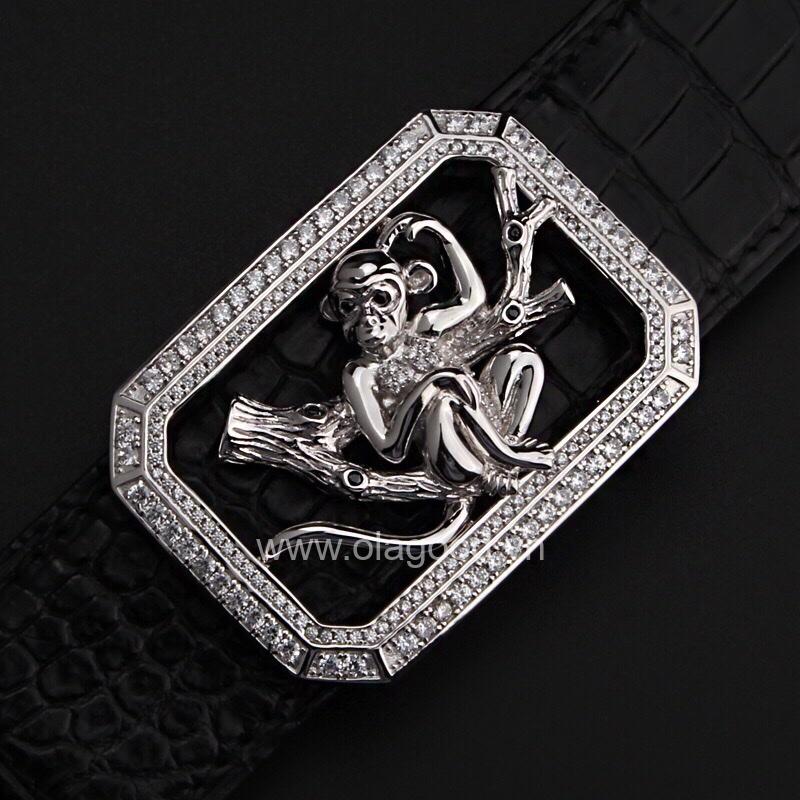 Mặt khóa dây lưng tuổi thân bạc ý 925 - Kb0157