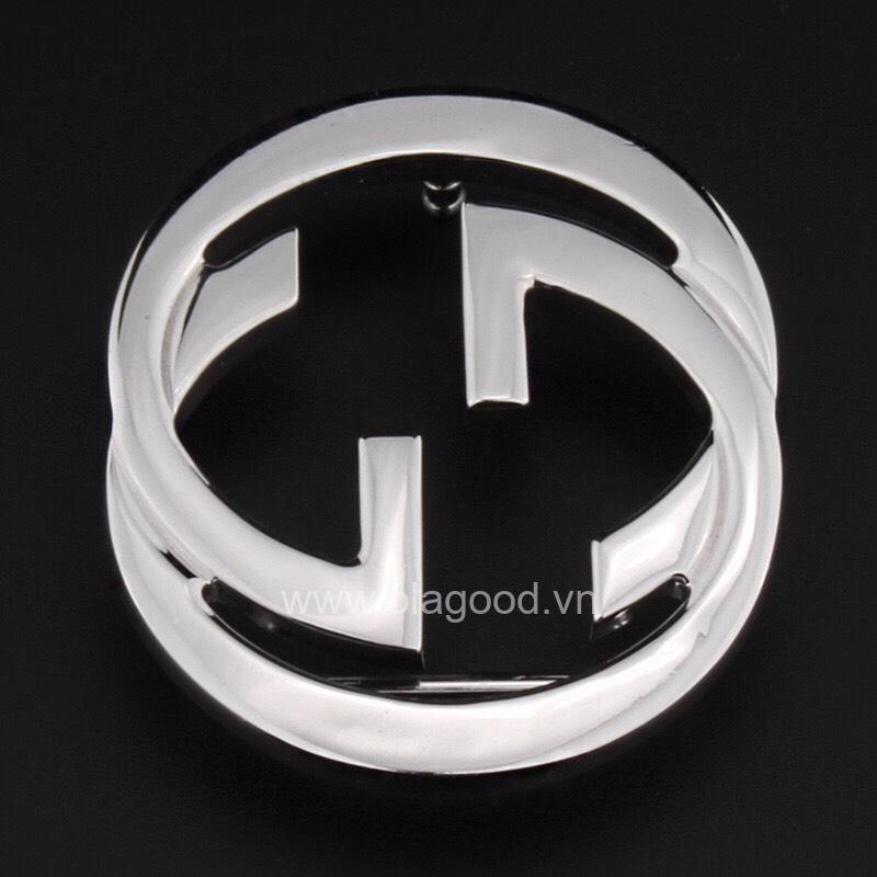 Mặt khóa thắt lưng Gucci bạc ý 925 - KB0126 - Hình ảnh 2