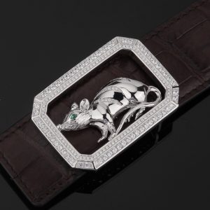 Mặt thắt lưng bạc ý 925 tuổi tý - KB0160