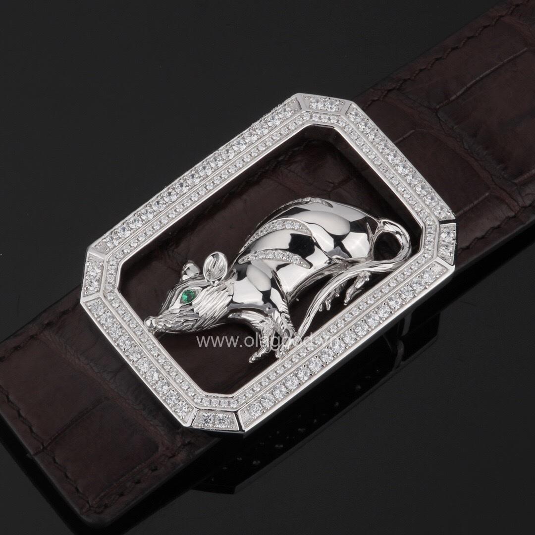 Mặt thắt lưng bạc ý 925 tuổi tý - KB0160