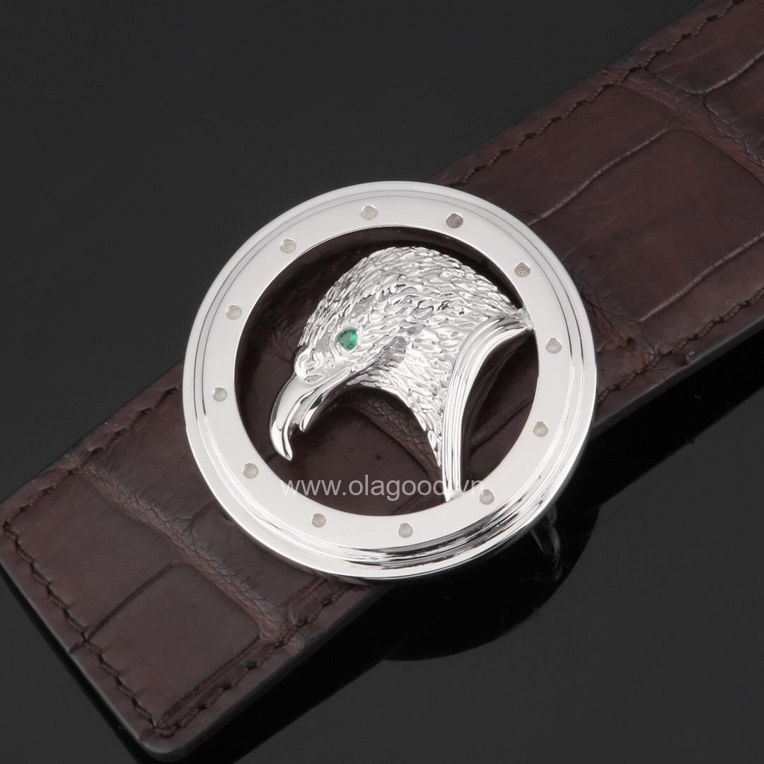 Mặt thắt lưng hình chim đại bàng bạc ý 925 - KB0150