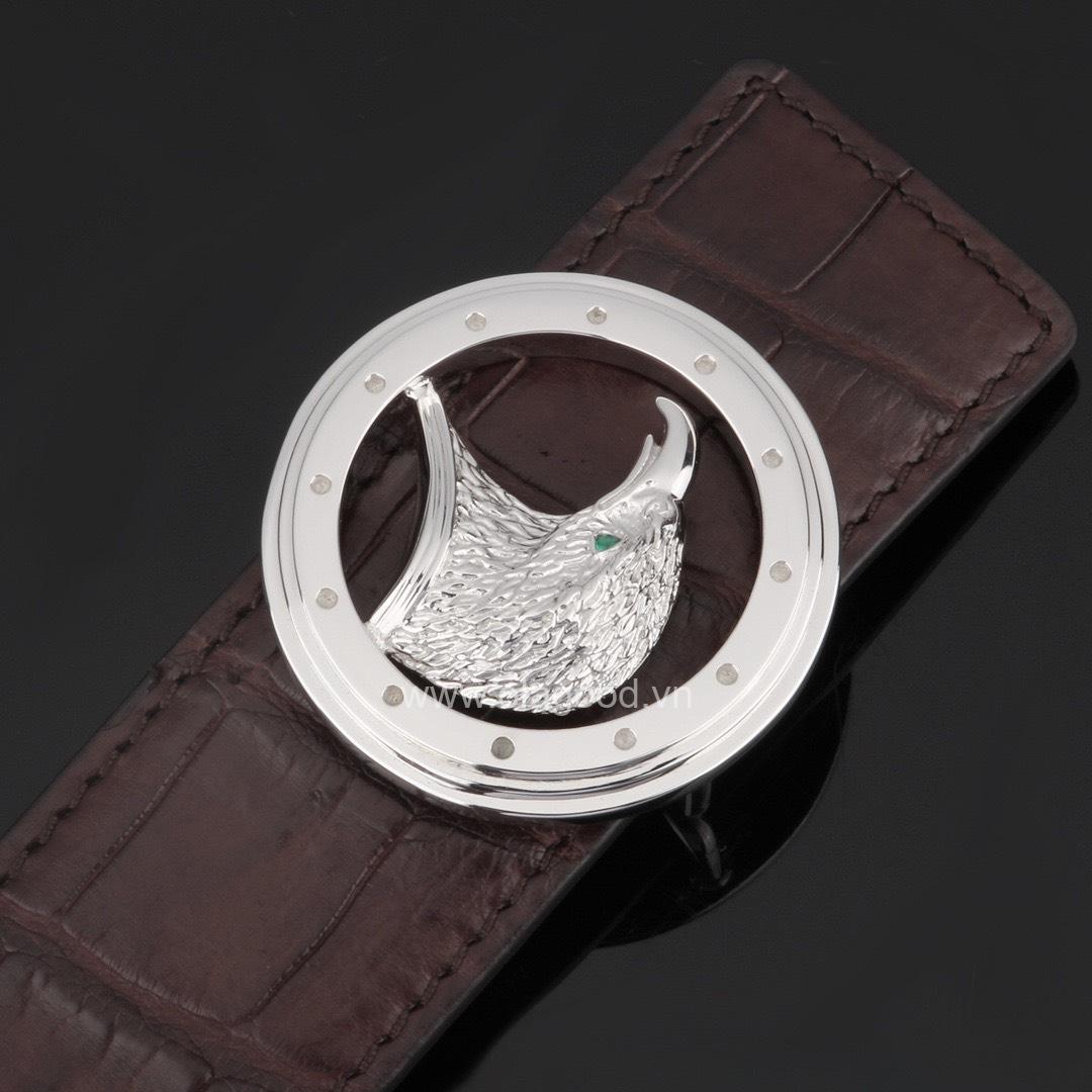 Mặt thắt lưng hình chim đại bàng bạc ý 925 - KB0150 - Hình ảnh 3