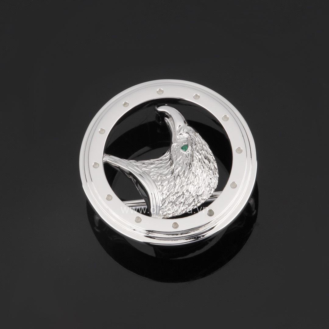 Mặt thắt lưng hình chim đại bàng bạc ý 925 - KB0150 - Hình ảnh 4