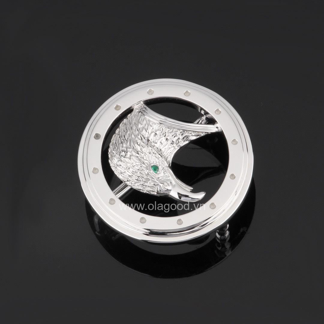 Mặt thắt lưng hình chim đại bàng bạc ý 925 - KB0150 - Hình ảnh 5