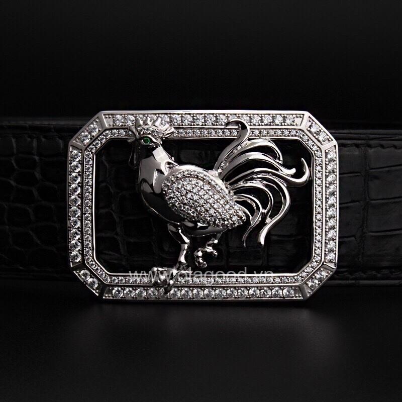 Mặt thắt lưng tuổi dậu bạc ý 925 - KB0152 - Hình ảnh 2