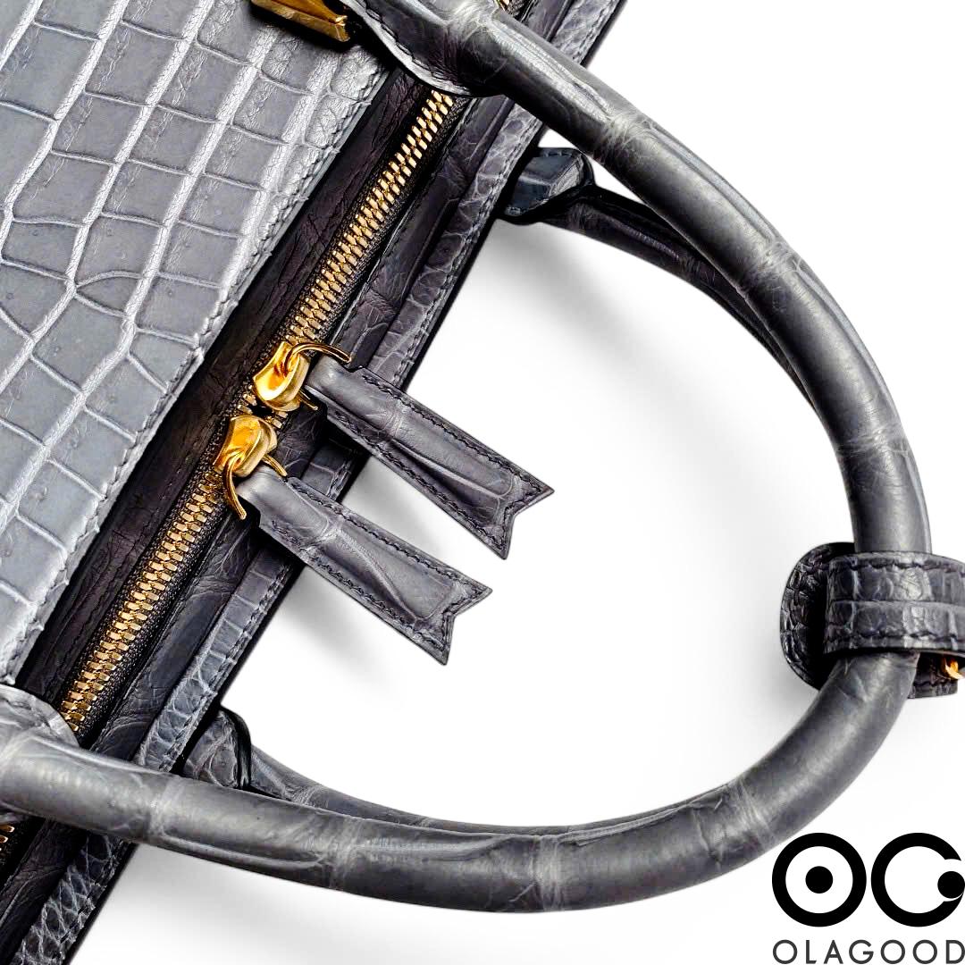 Túi xách laptop nam da cá sấu Nile - CLT0110S - Hình ảnh 11