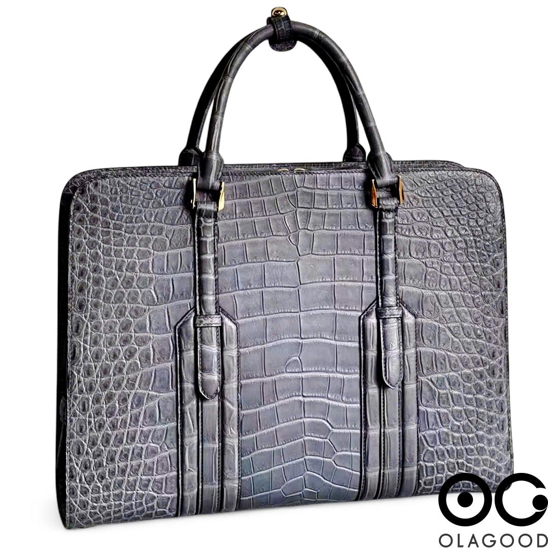 Túi xách laptop nam da cá sấu Nile - CLT0110S - Hình ảnh 3
