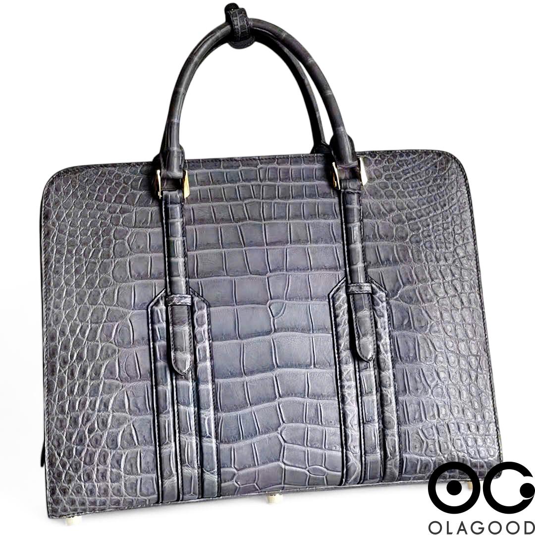 Túi xách laptop nam da cá sấu Nile - CLT0110S - Hình ảnh 4