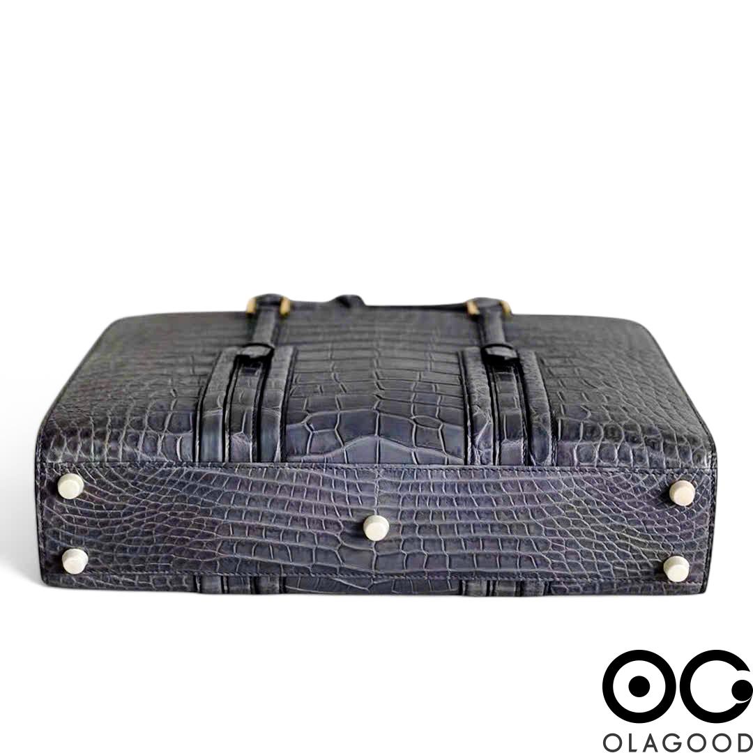 Túi xách laptop nam da cá sấu Nile - CLT0110S - Hình ảnh 7