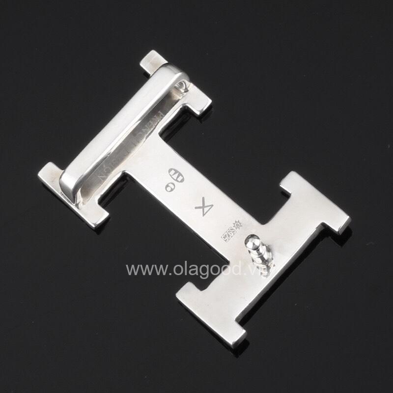 Khóa thắt lưng dòng H hoa mẫu đơn bạc ý 925 - KB0135 - Hình ảnh 6