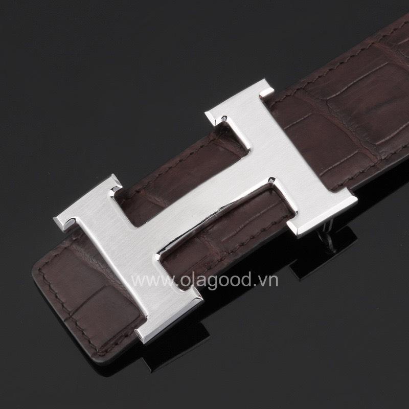 Khóa dây lưng chữ H bạc ý 925 - KB0140