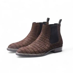 Boots Chelsea da cá sấu Nubuck - GB019S