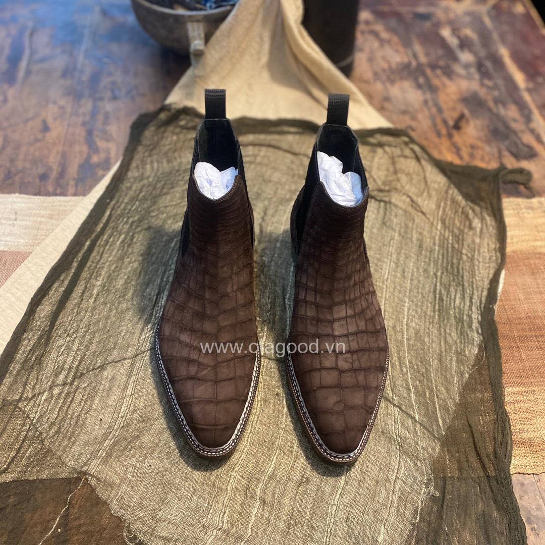Boots Chelsea da cá sấu Nubuck - GB019S - Hình ảnh 6