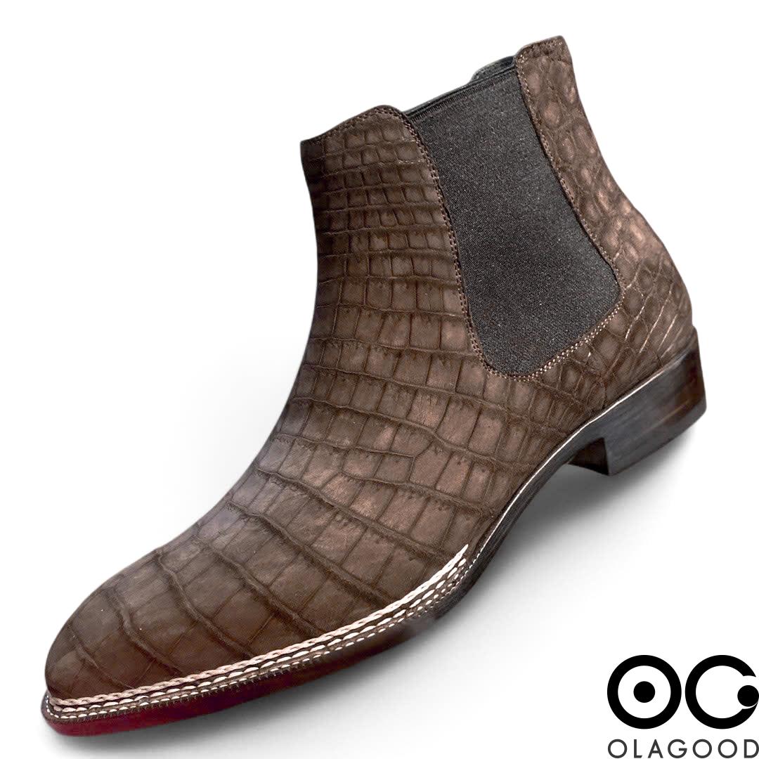 Boots Chelsea da cá sấu Nubuck - GB019S - Hình ảnh 5