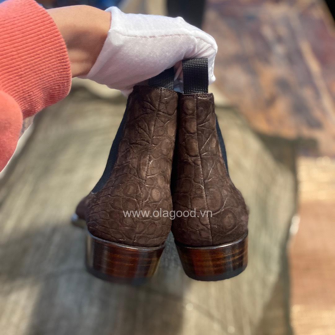 Boots Chelsea da cá sấu Nubuck - GB019S - Hình ảnh 10