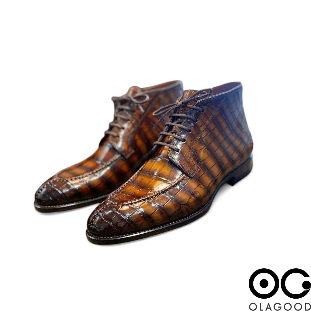 Boots nam da cá sấu cao cấp - GB0110S