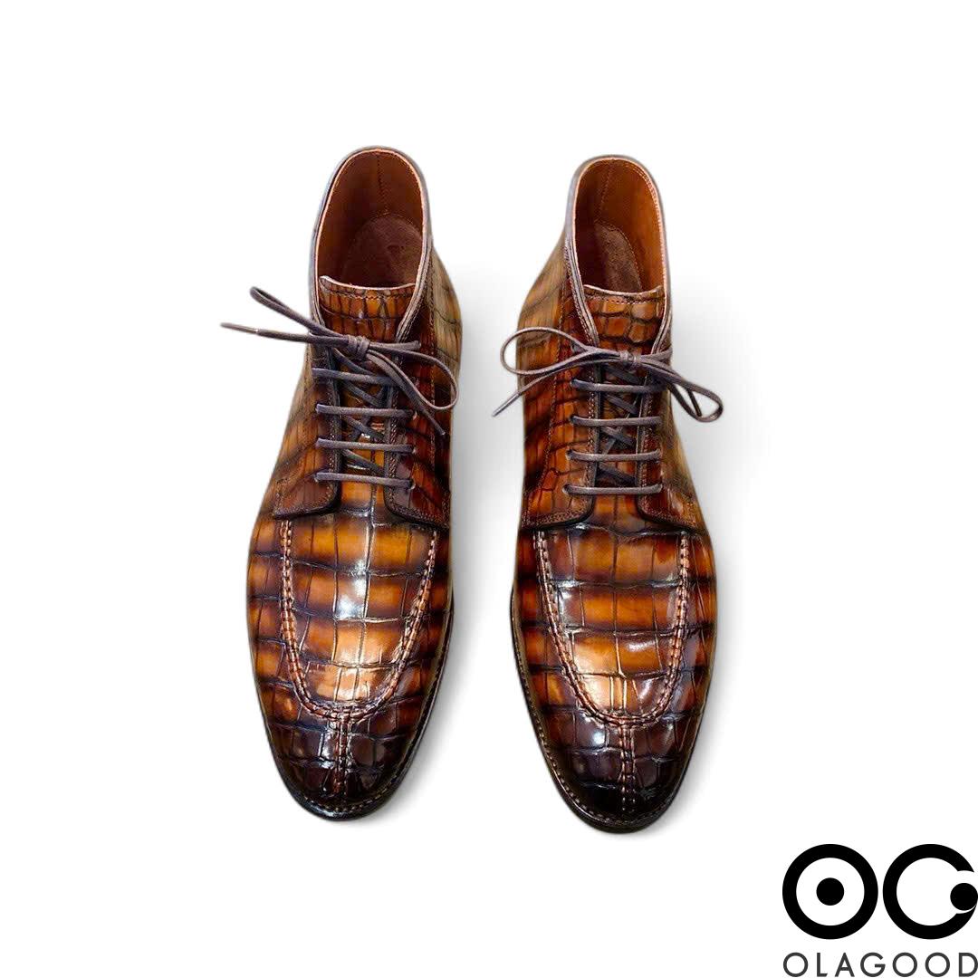 Boots nam da cá sấu cao cấp - GB0110S - Hình ảnh 3