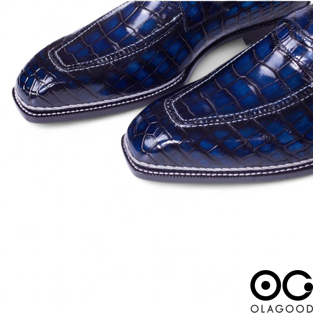 Giày da cá sấu Nile – Norwegian handmade - GNG0122S - Hình ảnh 14