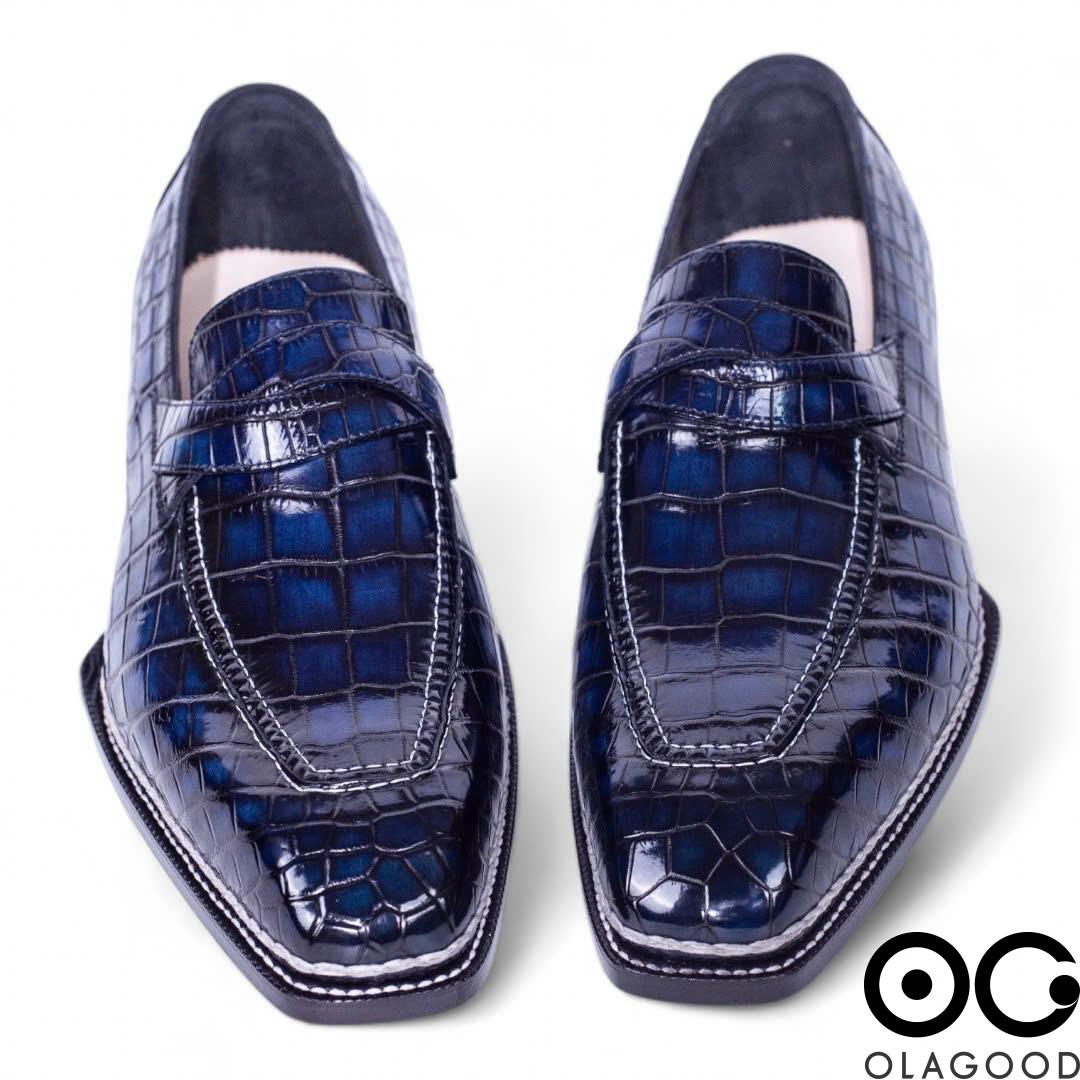 Giày da cá sấu Nile – Norwegian handmade - GNG0122S - Hình ảnh 8