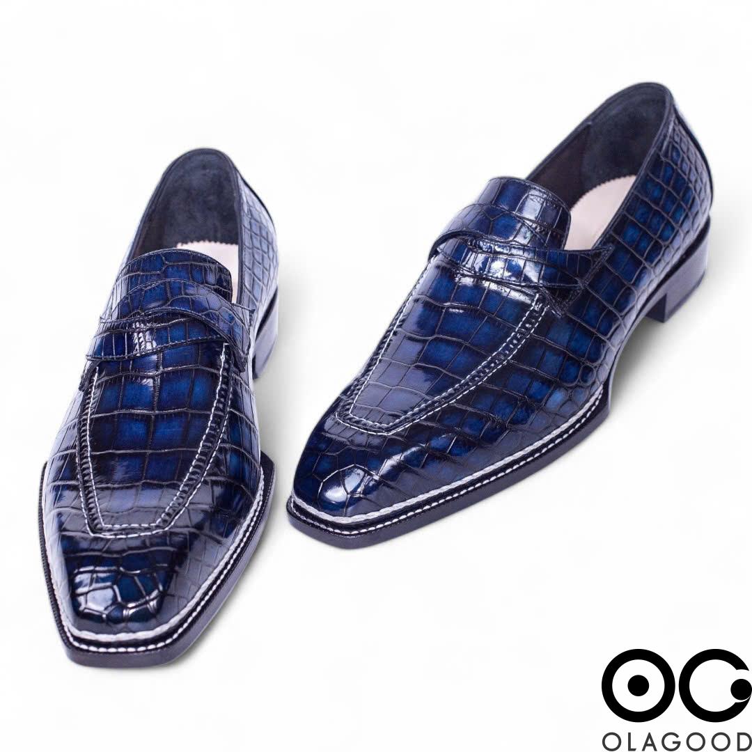 Giày da cá sấu Nile – Norwegian handmade - GNG0122S - Hình ảnh 3